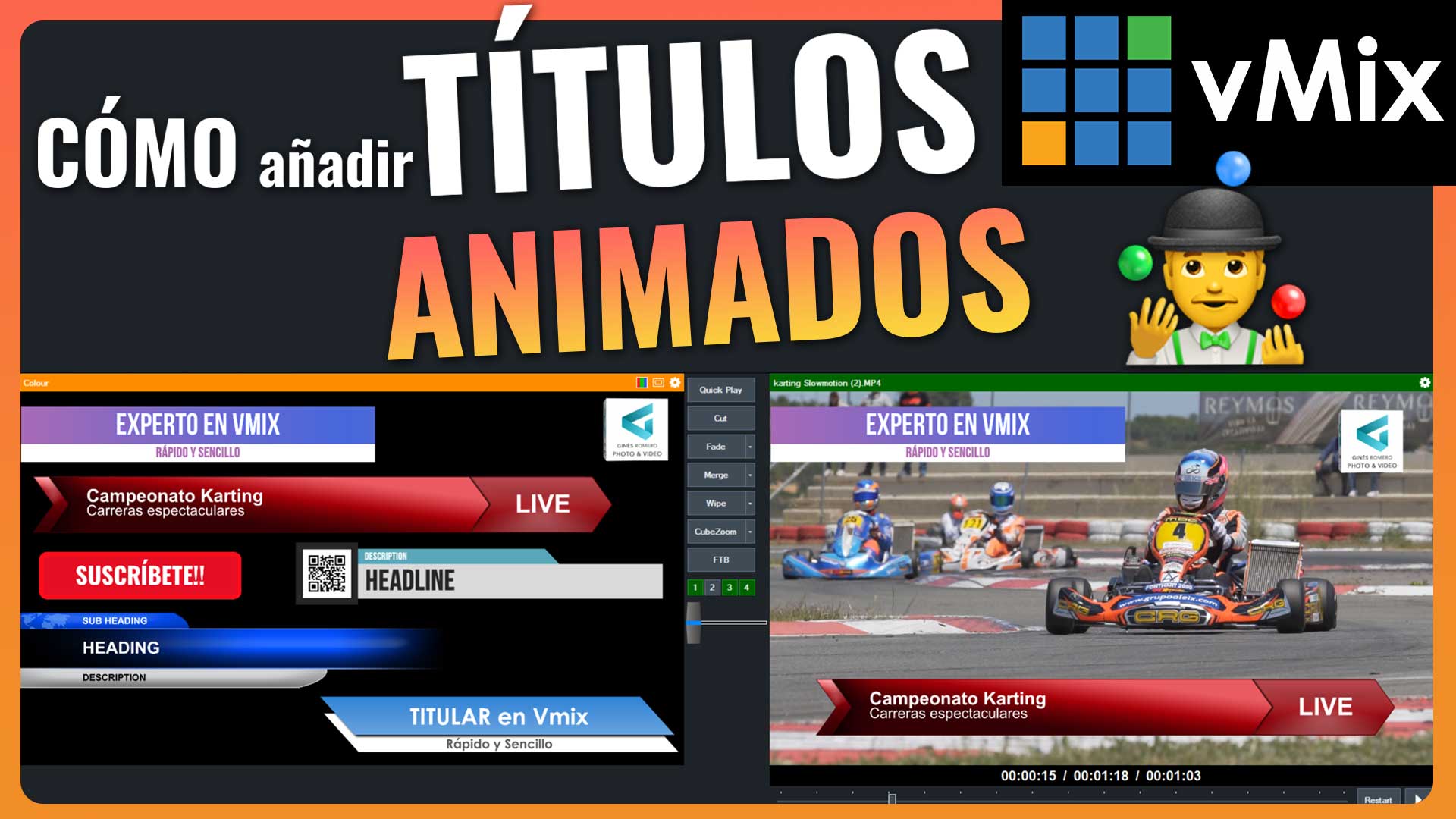 ¿Quieres aprender cómo crear TÍTULOS ANIMADOS en Vmix?