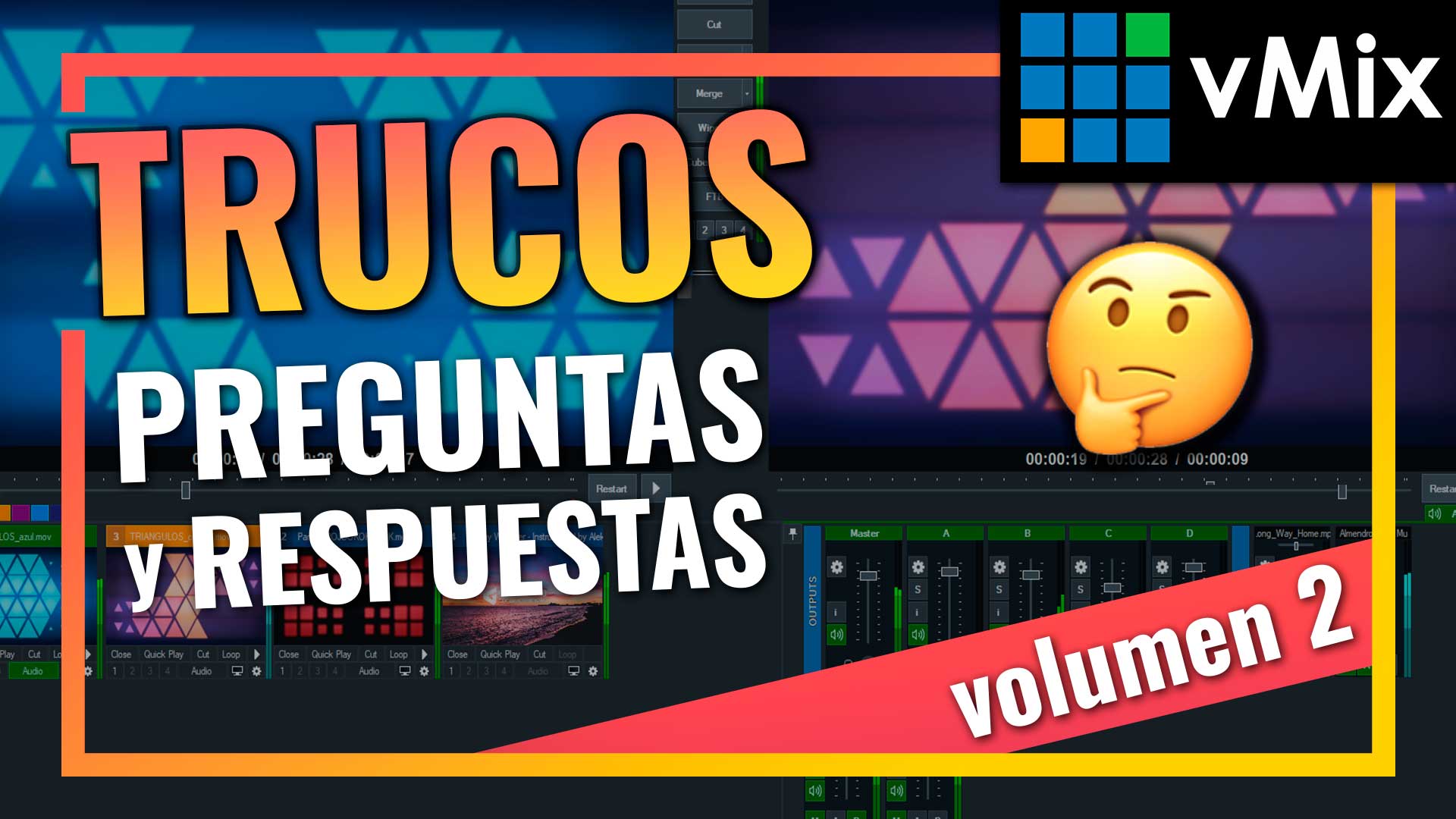 Estos trucos de vMix son perfectos si eres un PRINCIPIANTE de Vmix. Te RESOLVERÁ algunas de tus DUDAS. Si tienes un nivel AVANZADO te invito a ponerte a prueba y seguir aprendiendo. Si eres capaz de contestar todas bien eres un PRO!! Enhorabuena!!