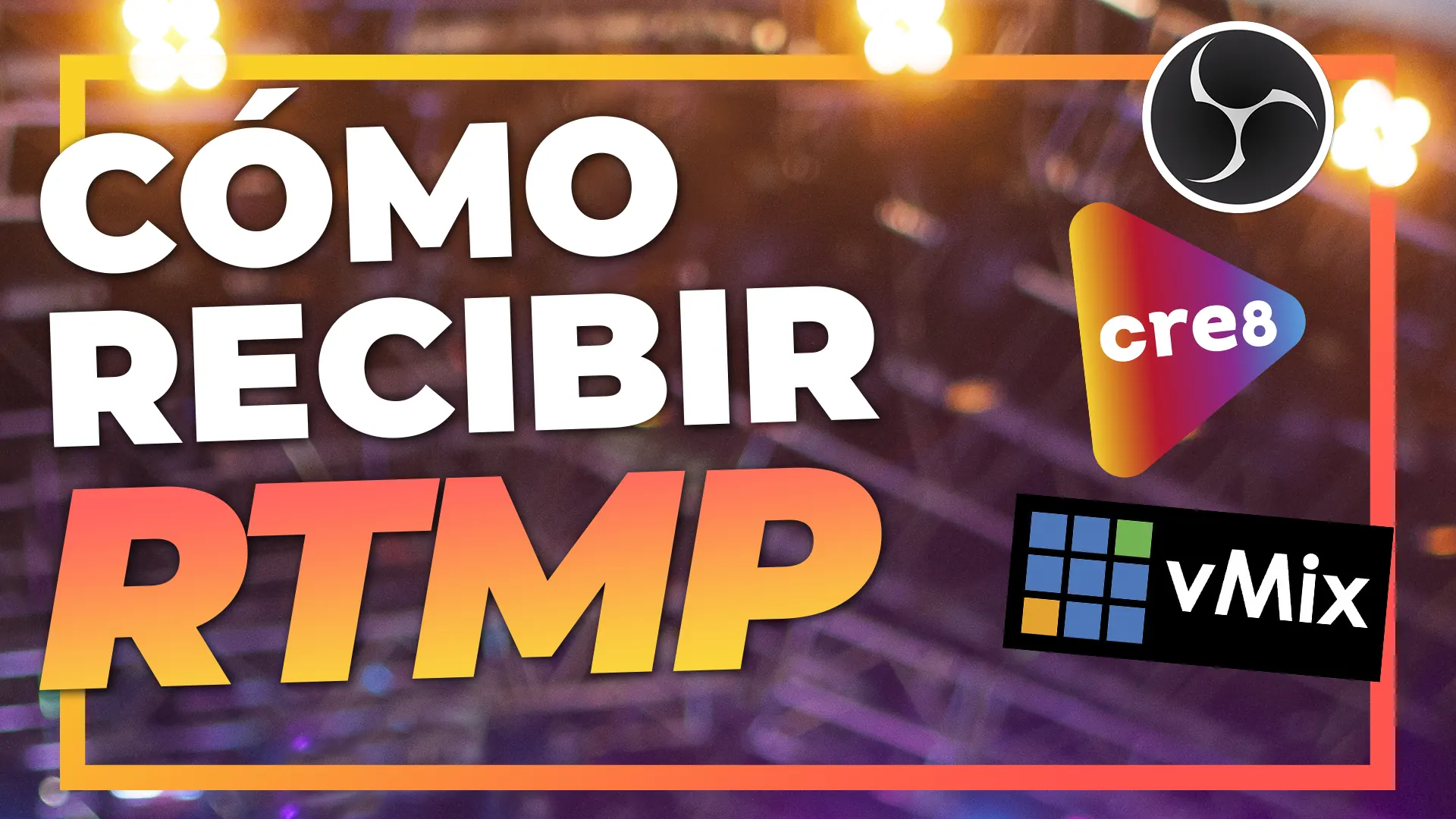 📡 Cómo RECIBIR señales RTMP en vMix, Cre8, OBS… para enviarlas por NDI o SDI ► Crea un servidor RTMP fácilmente