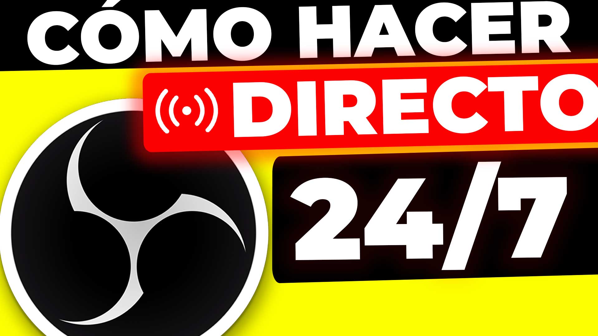 Aprende como hacer una transmisión en directo 24/7 usando OBS. Ideal para canales de música, cámaras en vivo, contenido relajante o canales autimatizados.